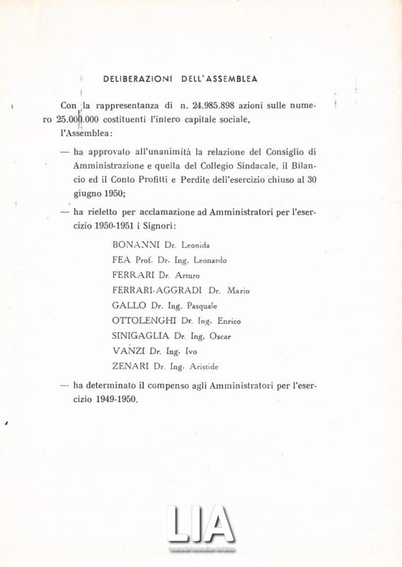 Deliberazioni dell'Assemblea