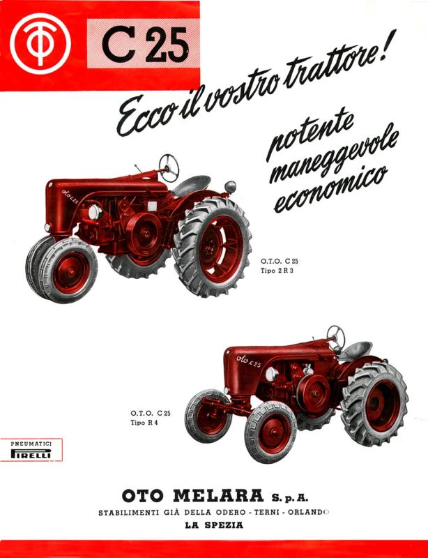 Depliant pubblicitario delle produzioni della OTO Melara
