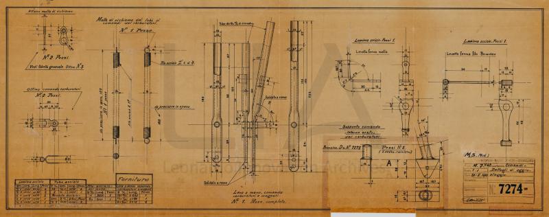 Nieuport Macchi - Idro M.7 - Motore Isotta Fraschini V4.B (M.5 modificato) - Comandi motore