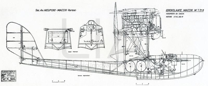 Nieuport Macchi - Idro M.7 ter - vista longitudinale