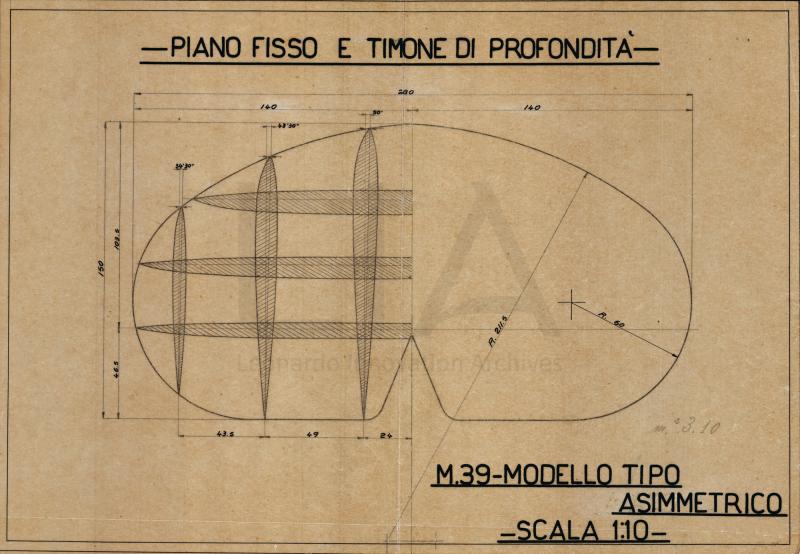 Aeronautica Macchi - Idro M.39 - Timone di profondità