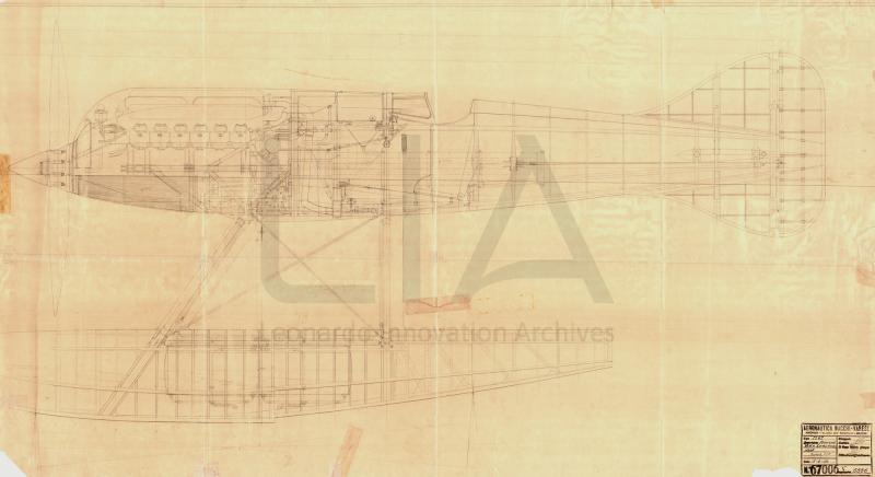 Aeronautica Macchi - Idro M.67 - Assieme vista laterale