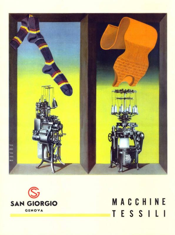 San Giorgio - pubblicità per macchine tessili