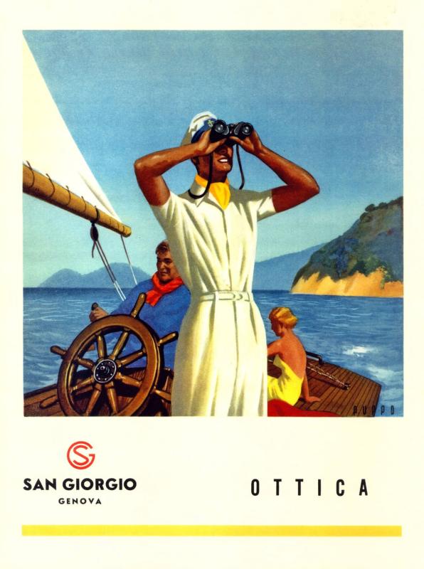 San Giorgio - pubblicità per apparecchiature ottiche