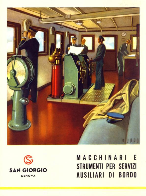 San Giorgio - pubblicità per apparecchiatura di bordo