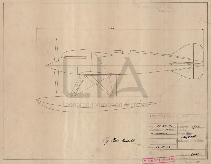 Aeronautica Macchi - Idro M.52 R - Vista laterale