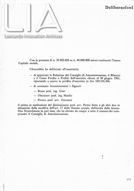 Deliberazioni dell'Assemblea