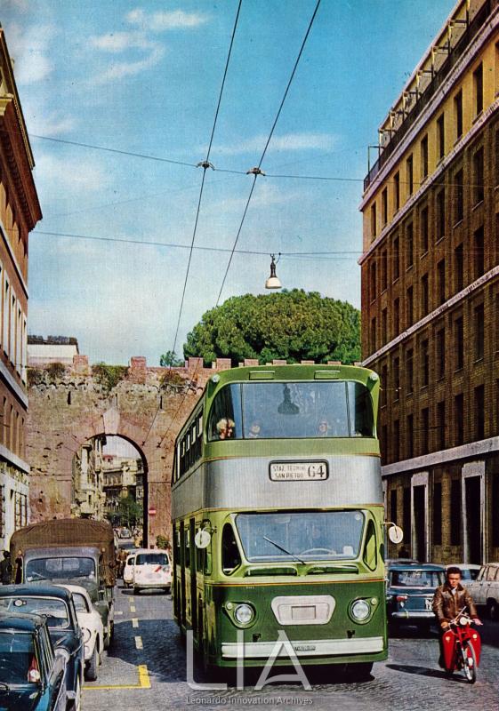 Industrie Meccaniche Aeronautiche Meridionali Aerfer, Pomigliano. Autobus a due piani