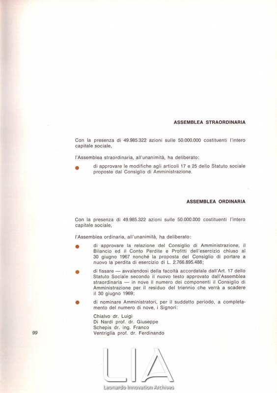 Deliberazioni dell'Assemblea