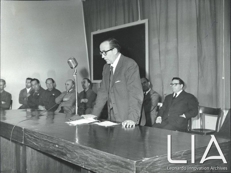 OTO - Gustavo Stefanini al discorso di inaugurazione del corso allievi operai