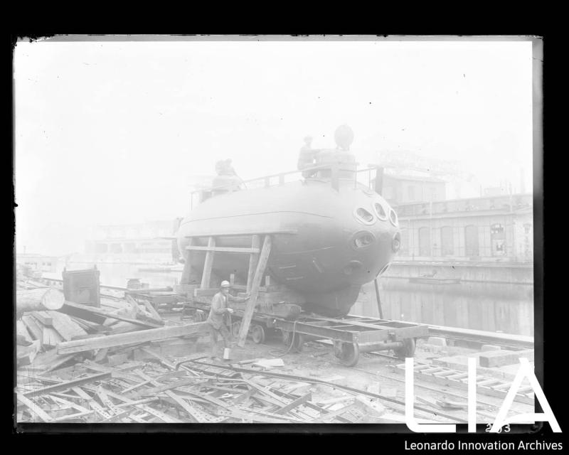 WASS - Mezzo sommergibile in costruzione al Silurificio Whitehead di Fiume