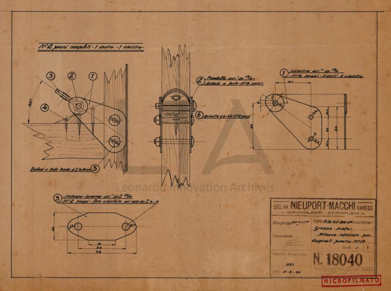 Idro M.18 H-S-300HP - particolari scafo