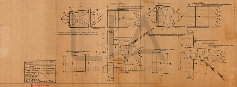 Idro M.18 - Dettagli ala superiore