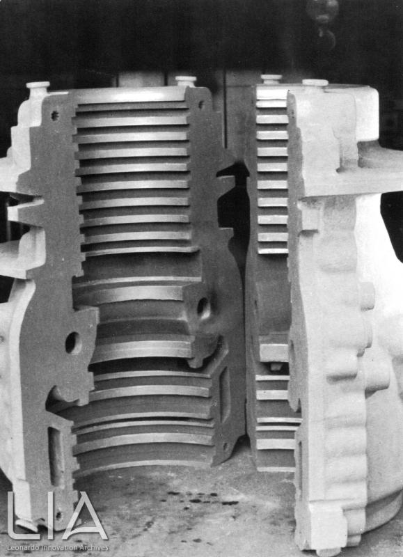 Fonderie Officine di Gorizia - particolare di una fusione in acciaio per una cassa turbina per produzione di energia