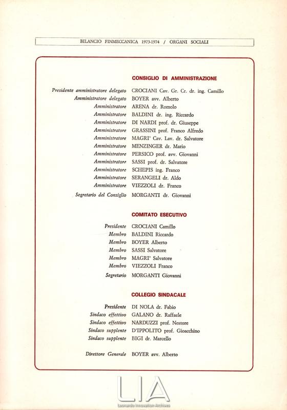 Cariche sociali