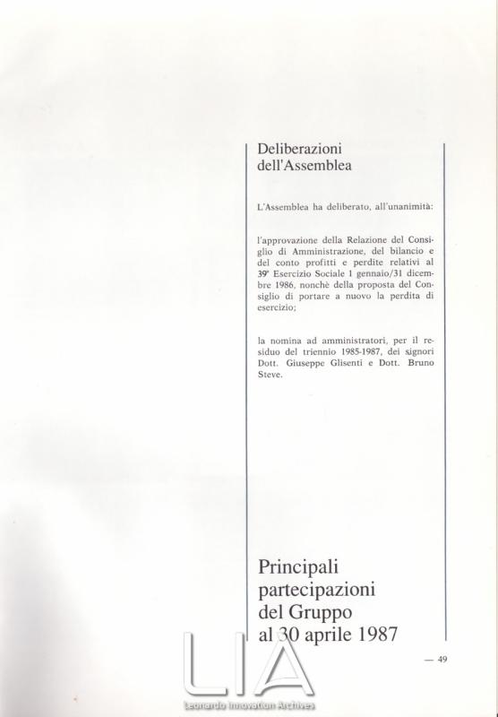 Deliberazioni dell'Assemblea