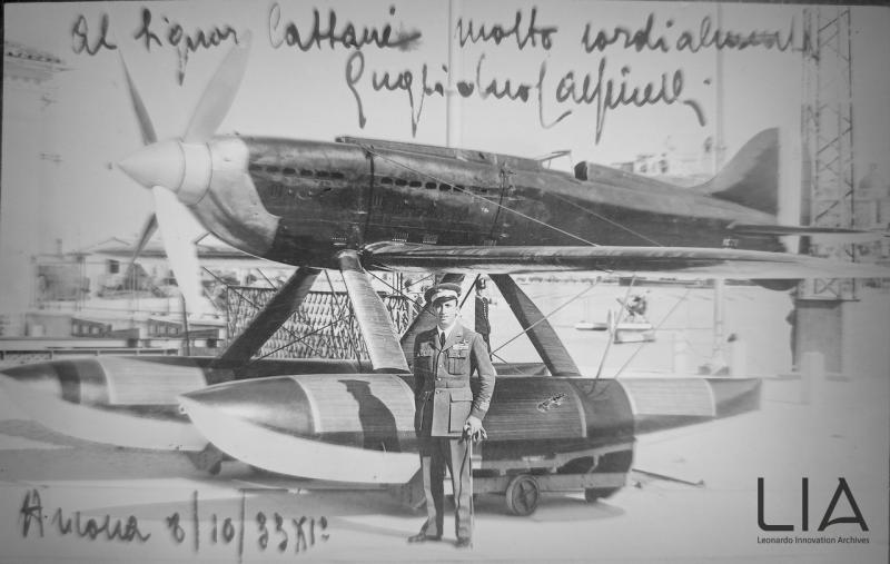 Guglielmo Cassinelli, con l'MC.72 MM177 - record velocità sui 100 km, 1933