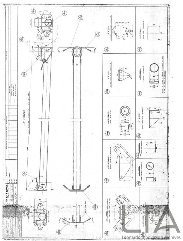 SIAI Marchetti - S.55 X - Puntone inferiore centrale del piano fisso di coda