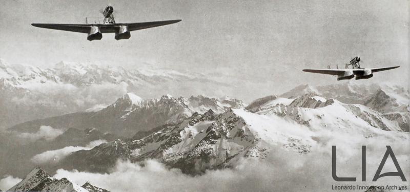 Velivolo S.55X - Sorvolo delle Alpi durante la trasvolate del 1933