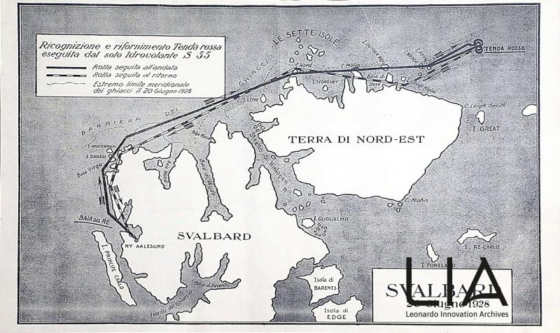 Velivolo S.55-Ricognizione e rifornimento tenda rossa
