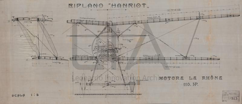 Hanriot H.D. 1  - vista frontale
