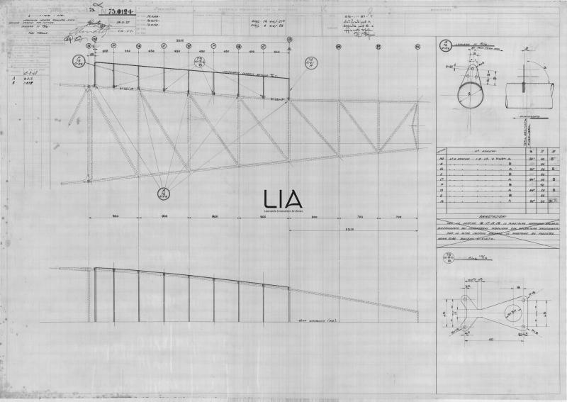 SIAI Marchetti - S.75 - Copertura leggera fusoliera e sistemazione attacchi per centine