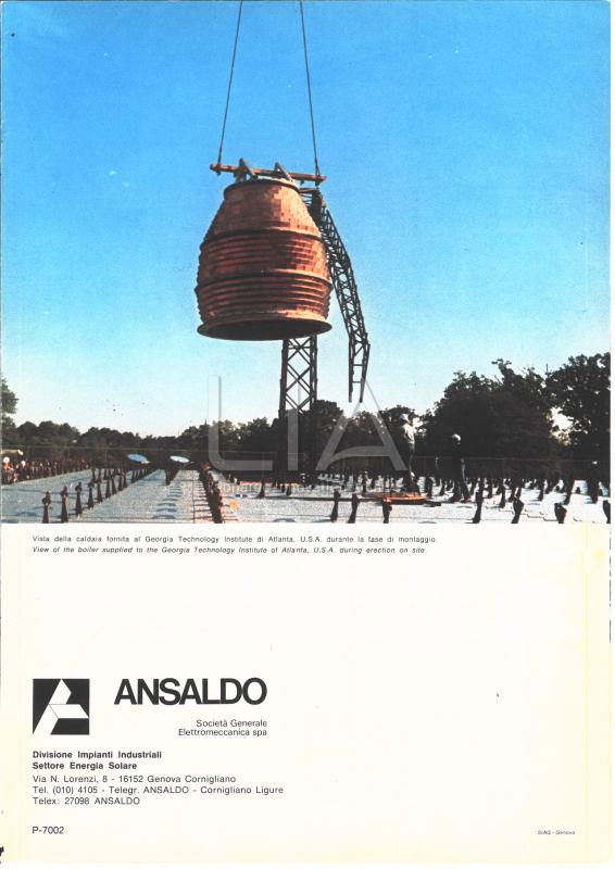 Energia solare - retro di copertina