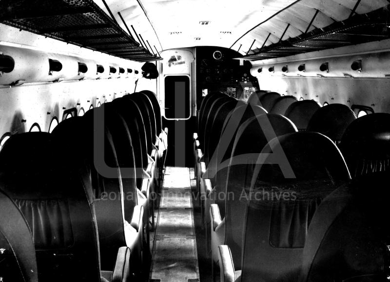 FIAT G 212 - cabina passeggeri (verso prua)