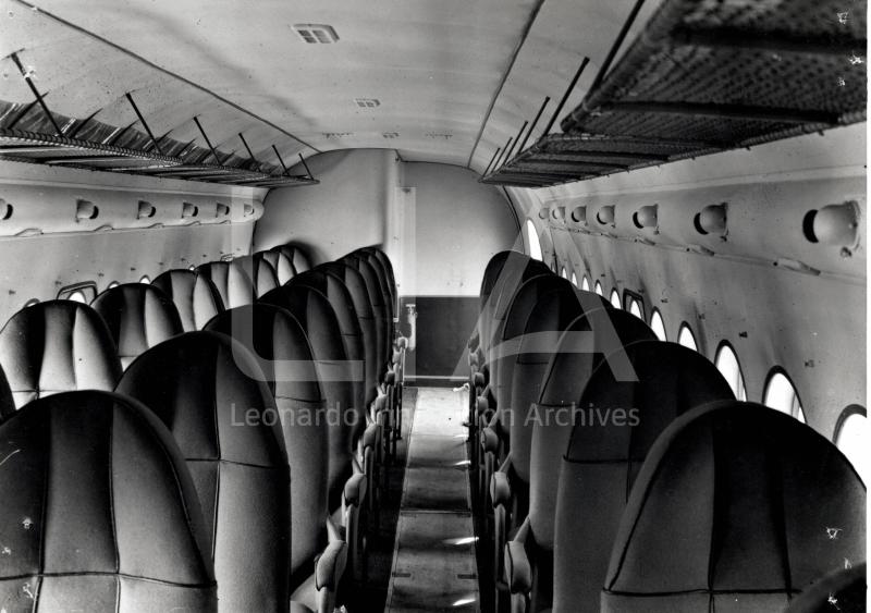 Fiat G 212 - cabina passeggeri (verso poppa)