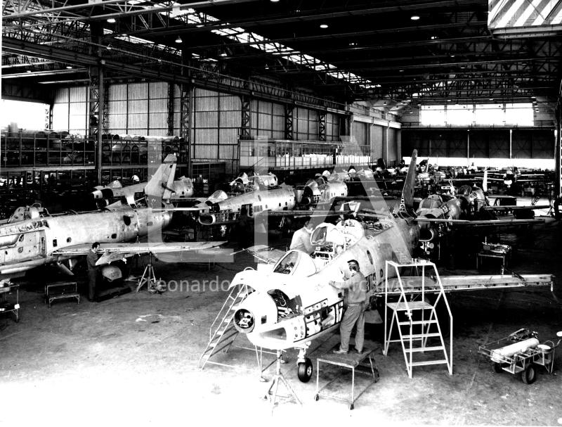 FIAT G 91 - linea di montaggio finale