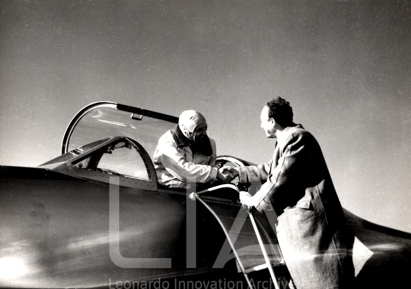 FIAT G 80 - Ing. Gabrielli  e pilota Catella dopo primo volo