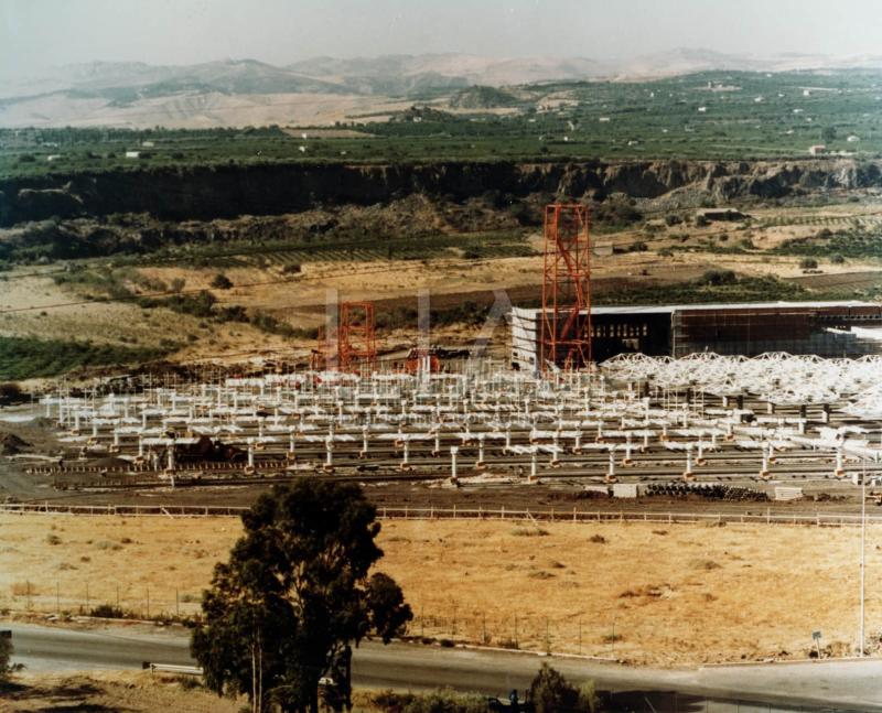 Eurelios - centrale solare di Adrano in costruzione