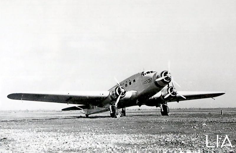 Velivolo SM.75 - Aeroporto Vergiate prova motori 1937