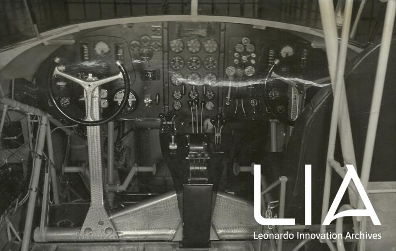 Velivolo SM.75 - cabina di pilotaggio del1937