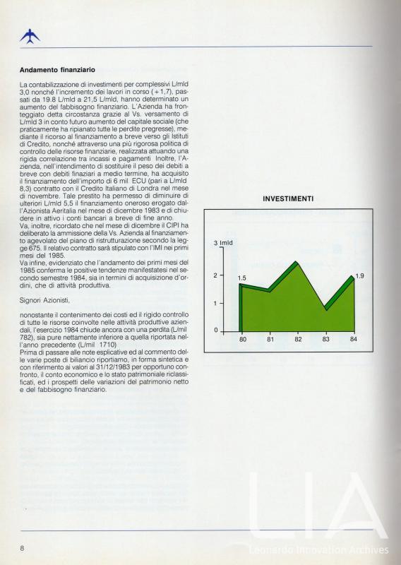 Relazione bilancio esercizio 1984 - p. 10