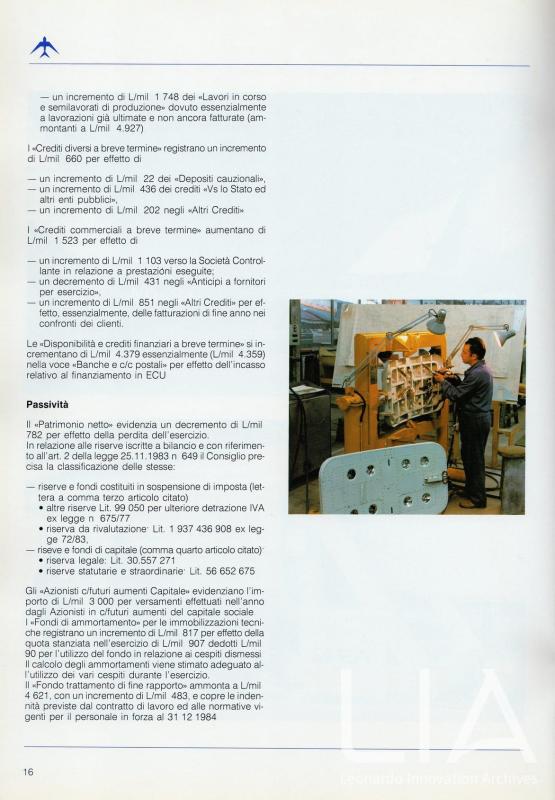 Relazione bilancio esercizio 1984 - p. 18