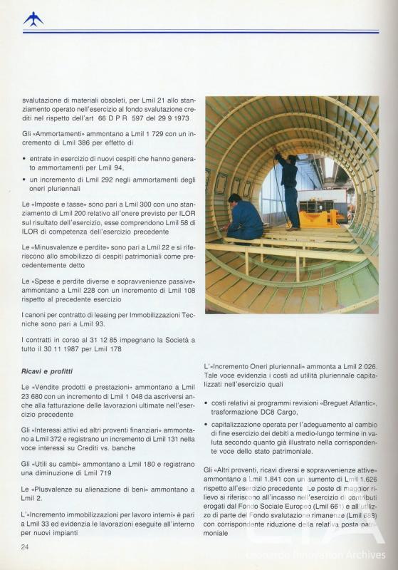Relazione bilancio esercizio 1985 - p.24