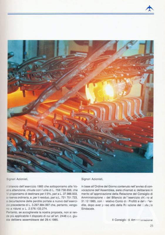 Relazione bilancio esercizio 1985 - p.25