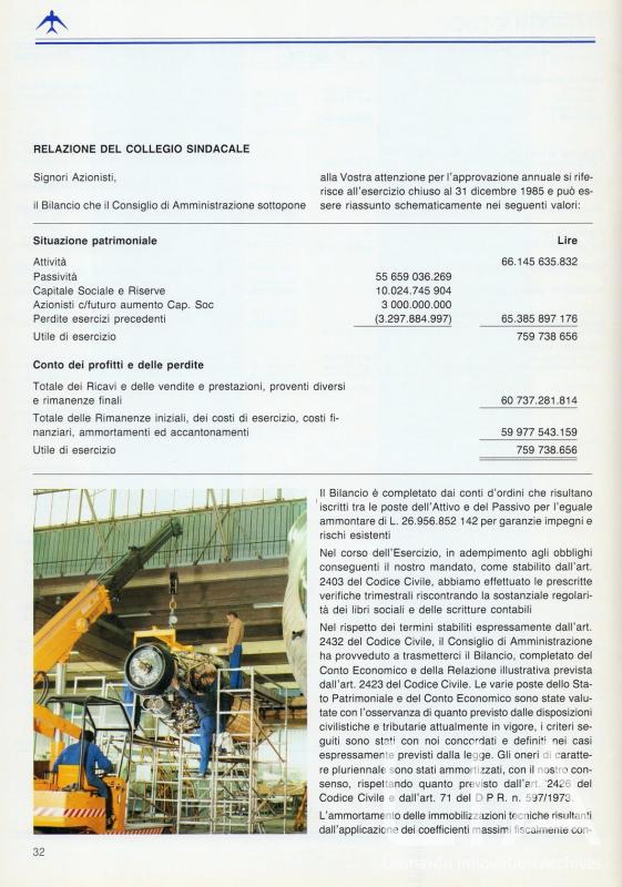 Relazione bilancio esercizio 1985 - p.32