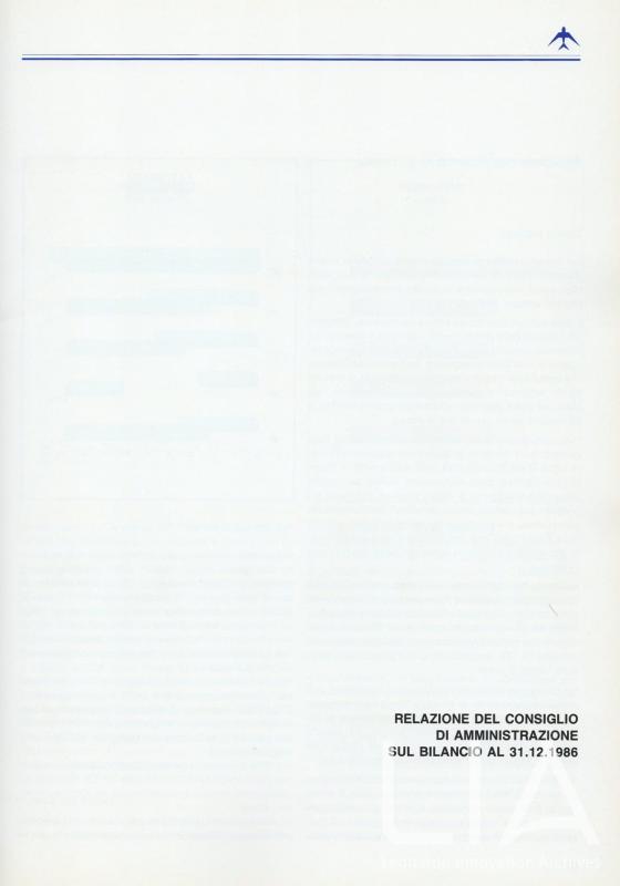 Relazione bilancio esercizio 1986 - p.9