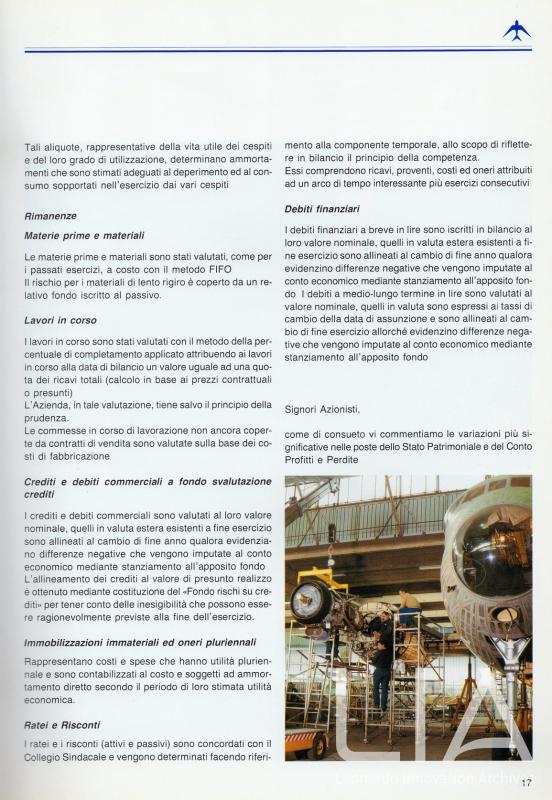 Relazione bilancio esercizio 1986 - p.19