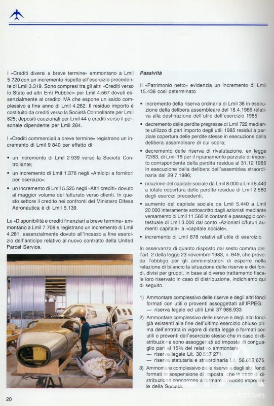 Relazione bilancio esercizio 1986 - p.22