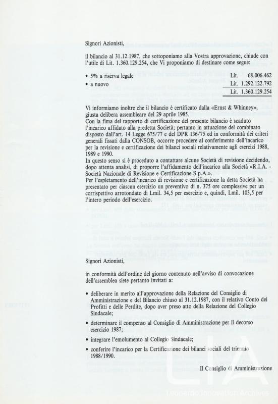 Relazione bilancio esercizio 1987 - p.30