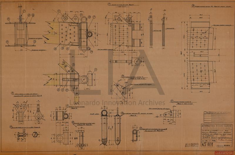 Nieuport Macchi - Idro M.7ter ali ripiegabili - parte ala