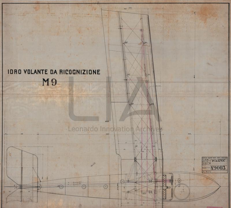 Nieuport Macchi - Idro M.9 - vista in pianta