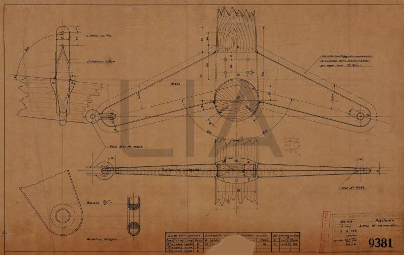 Nieuport Macchi - Idro M.9 - leva comando alettoni