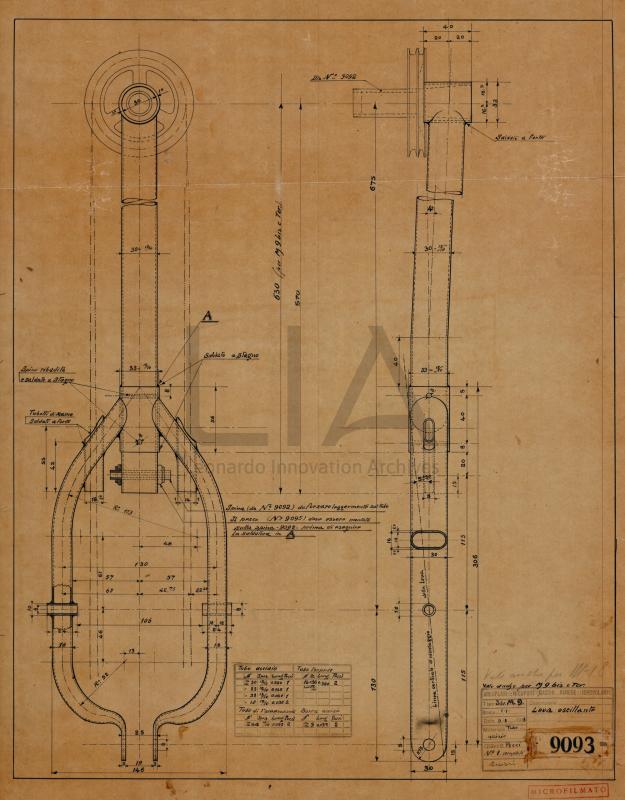 Nieuport Macchi - Idro M.9 - Leva oscillante