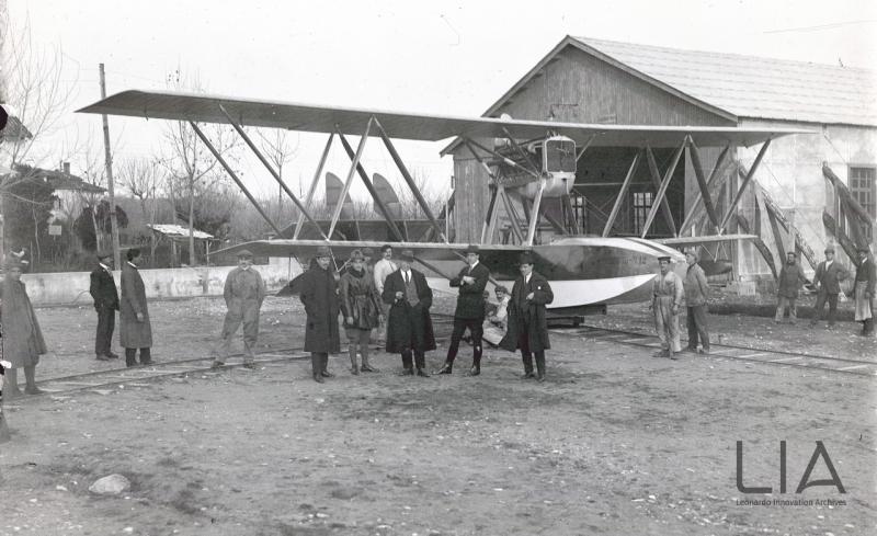 Nieuport Macchi - prototipo dell'M.12 alla Schiranna, sul lago di Varese