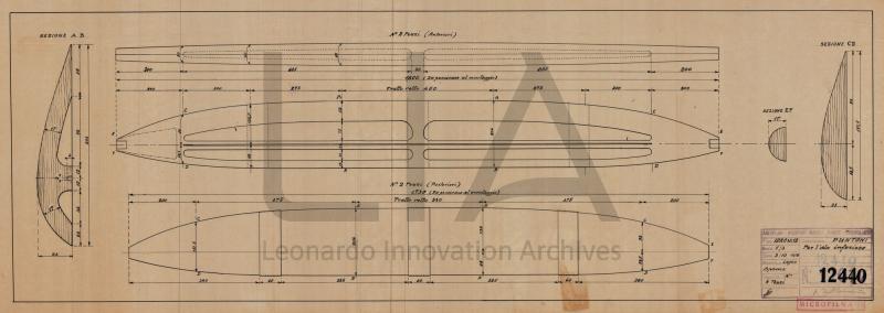Nieuport Macchi - Idro M.12 - ala inferiore - puntoni