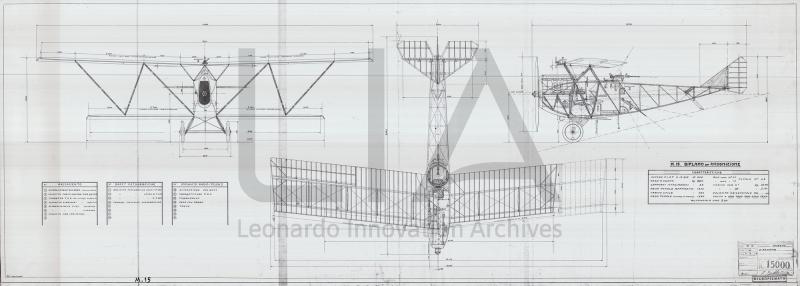 Nieuport Macchi - Ricognitore terrestre  veloce M.15 - trittico